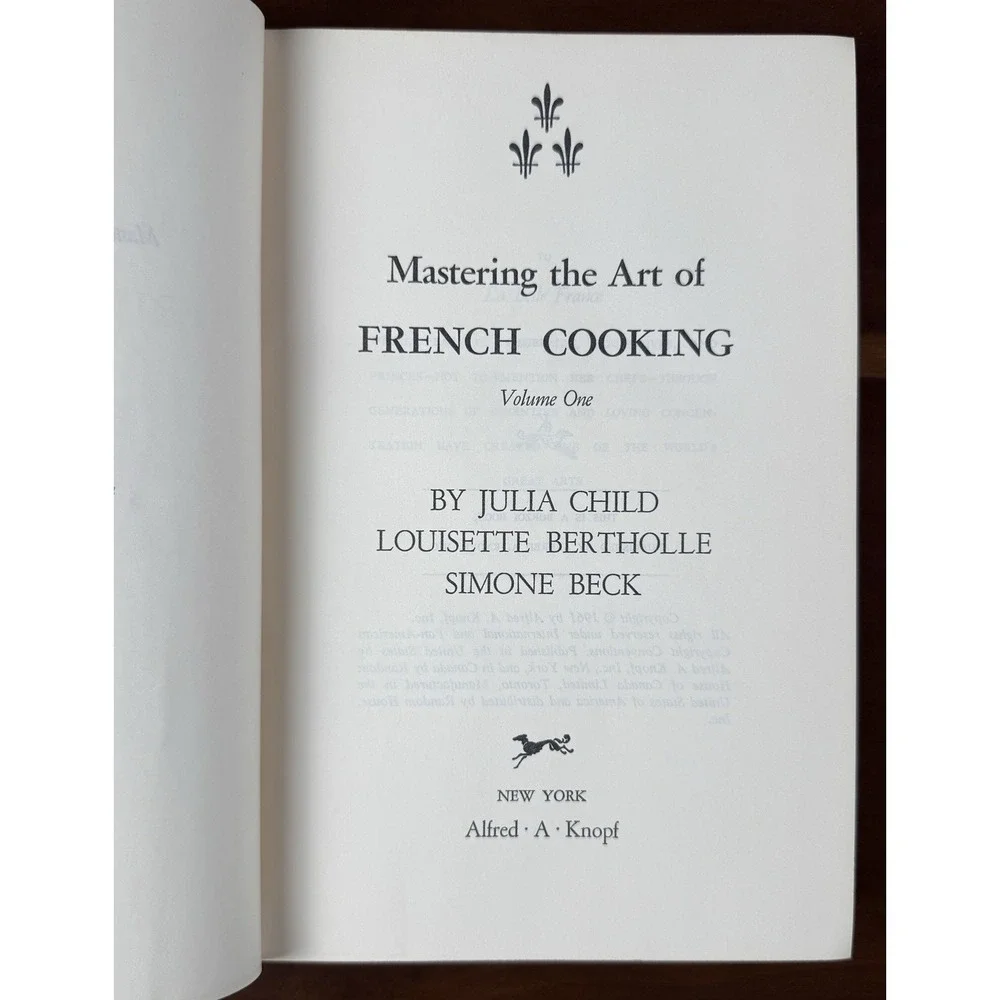 Mastering the Art of French Cooking by Julia Child 1st Edition, 1961 Vintage